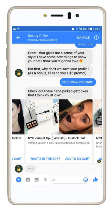 Chatbots assisting salespeople.
