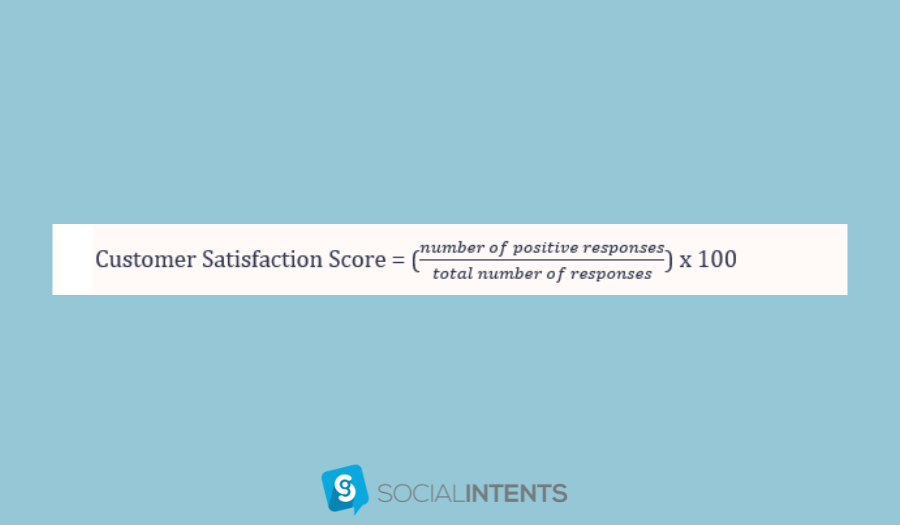 Fórmula de puntuación de la satisfacción del cliente