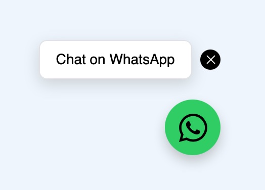 Configuración del botón de chat de WhatsApp paso 1